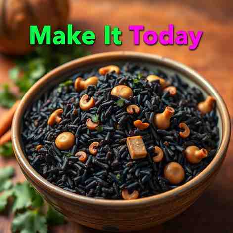 Haitian Black Rice (Diri ak Djon Djon) - Make It Today